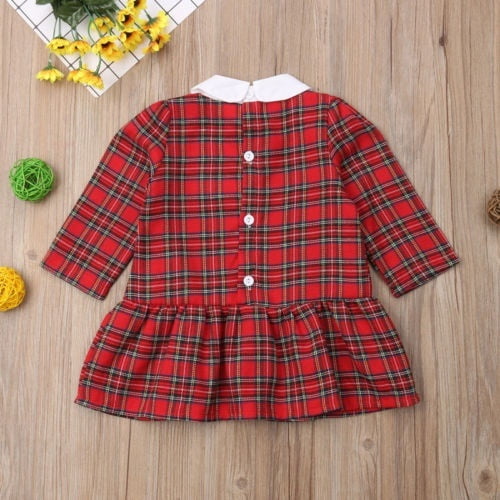 plaid party dress