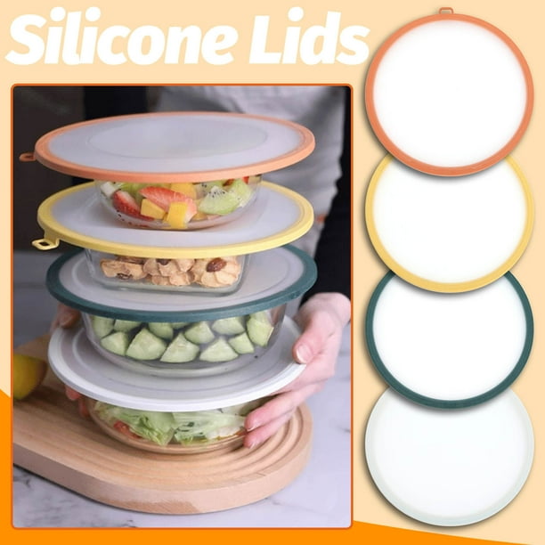 Tapa de silicona - tapa resistente a salpicaduras de 20x20cm apta para microondas • Conservación fresca a presión negativa • Reutilizable para cuencos y recipientes