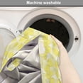thumbnail image 6 of Abstract Dog Crate Cover, Soft Tone Repetitive Pattern of Leaves Inspired Motifs in Monochrome, Easy to Use Pet Kennel Cover Small Dogs Puppies Kittens, 7 Sizes, Yellow and Pale Yellow, by Ambesonne, 6 of 6