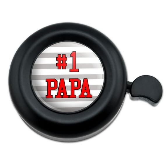 #1 Papa Number One Dad Father Bicycle Handlebar Bike Bell