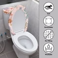 thumbnail image 3 of HELLHERO Stretch Adjustable Elastic Bottom Elastic Fabric Toilet Dust Cover Set Bathroom Accessories Stretchy Fabric Easy to Install 17"x21" 2 Piece, 3 of 8