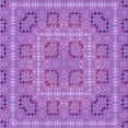 thumbnail image 1 of Ahgly Tapis d'Intérieur Lavable en Machine Carré Violet Transitionnel, 4 Pieds Carré, 1 of 7