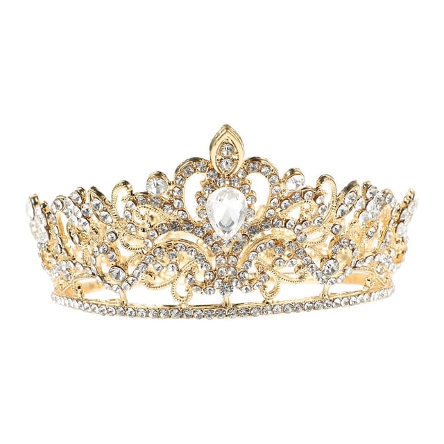 HLONK Rhinestone Wedding Tiara Headband for Wedding and Birthday