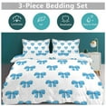 thumbnail image 2 of ss Cute Bow Bedding Set Couple Bedclothes Pillowcase Customized Home Textiles Bed Set for Bedroom Decoration, 2 of 6