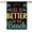 Life is better at the beach, variant on Life is Better at the Beach Large Garden Flag 28 x 40 Inch Double Sided Inspirational Summer Garden Flag for Outdoor Beach House Yard Decoration