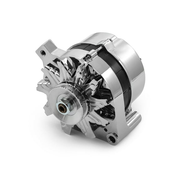 Speedmaster PCE360.1011 Compatible with Ford 1G 1963-1995 110 Amp V-Belt High Output Alternator [Chrome]