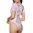 thumbnail image 3 of Naloa Love Rabbit Women's Short-Sleeved Onesie, One-Piece Swimsuit for Parties, dates, clubs - XX-Large, 3 of 9