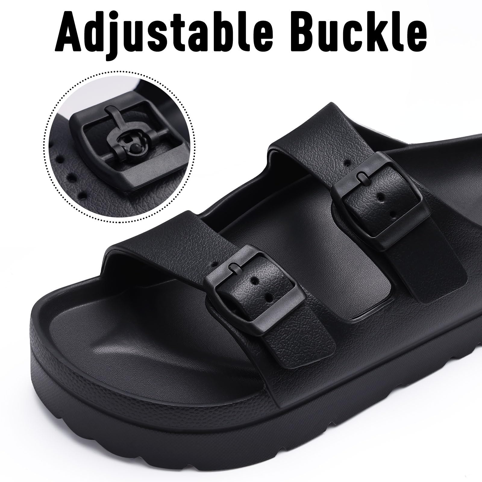 Litfun Women's Platform Slide Sandals with Arch Support photo 5