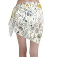 thumbnail image 2 of Disketp Colorful Mushrooms And Plants Women Swimsuit Cover Up Short Chiffon Summer Beach Sarong Bikini Wrap Skirt Bathing Suit, 2 of 7