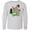 AC-Heather Grey, variant on Inktastic Santa is Promoting Me to Big Brother Green Plaid Tree Long Sleeve Youth T-Shirt