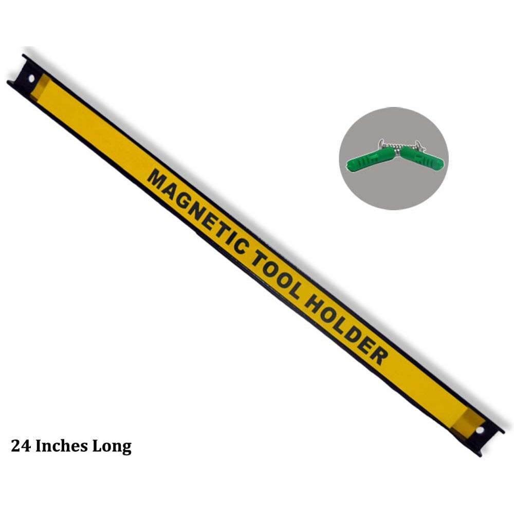 Wall Mountable Bar for Holding Metal Tools, Utensils, or