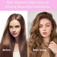 thumbnail image 2 of 3Pcs Hair Volume Clips, Root Booster Clips,Hair Volume Clip for Fluffy Bangs, Wind Shaping Styling Comb for Fluffy Bangs,Quick Hair Styling Tools (Pink), 2 of 11