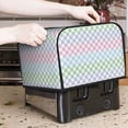 thumbnail image 7 of Pofeuu Colorful Checkerboard Print Toaster Cover 4 Slice, Bread Dust Cover & Fingerprint Protection, Kitchen Small Appliance Covers(Toaster Cover), 7 of 7