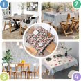 thumbnail image 4 of Camouflage Square Tablecloth 52x52in(132x132cm) – Waterproof Polyester Printed Table Cover, Wrinkle Resistant & Washable for Kitchen Dining Picnic Party Decor, 4 of 6