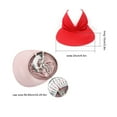 thumbnail image 4 of Women Hat Summer Outdoor Sunhat Girls Beach Sun Visor Cap Ladies Ponytail Adjustable Hat, Red, 4 of 9