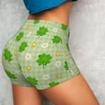 thumbnail image 3 of KLL St Patrick's Day11 Pattern Workout Shorts for Women Scrunch Short Gym Yoga Running Sport Active Exercise Fitness Shorts, 3 of 8