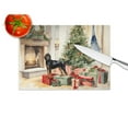 thumbnail image 4 of Carolines Treasures DAC2612LCB 12 x 15 x 0.2 in. Black & Tan Coonhound Cozy Christmas Glass Cutting Board - Large, 4 of 5