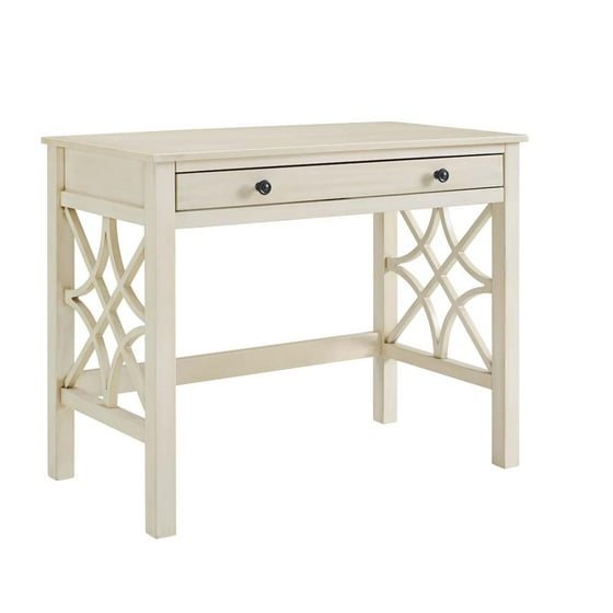 Linon Whitley Desk, Antique White, With Full Length Easy Glide Linon Whitley Desk, Antique White, with Full Length Easy Glide Drawer - Linon Whitley Desk, Antique White, With Full Length Easy Glide