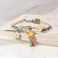 thumbnail image 2 of 2023 nueva pulsera popular creativa de cerámica tejida de dibujos animados para mujer, joyería de tocador, miel, pareja, estudiante, regalo pequeño, joyería de meteorito uno, 2 of 2