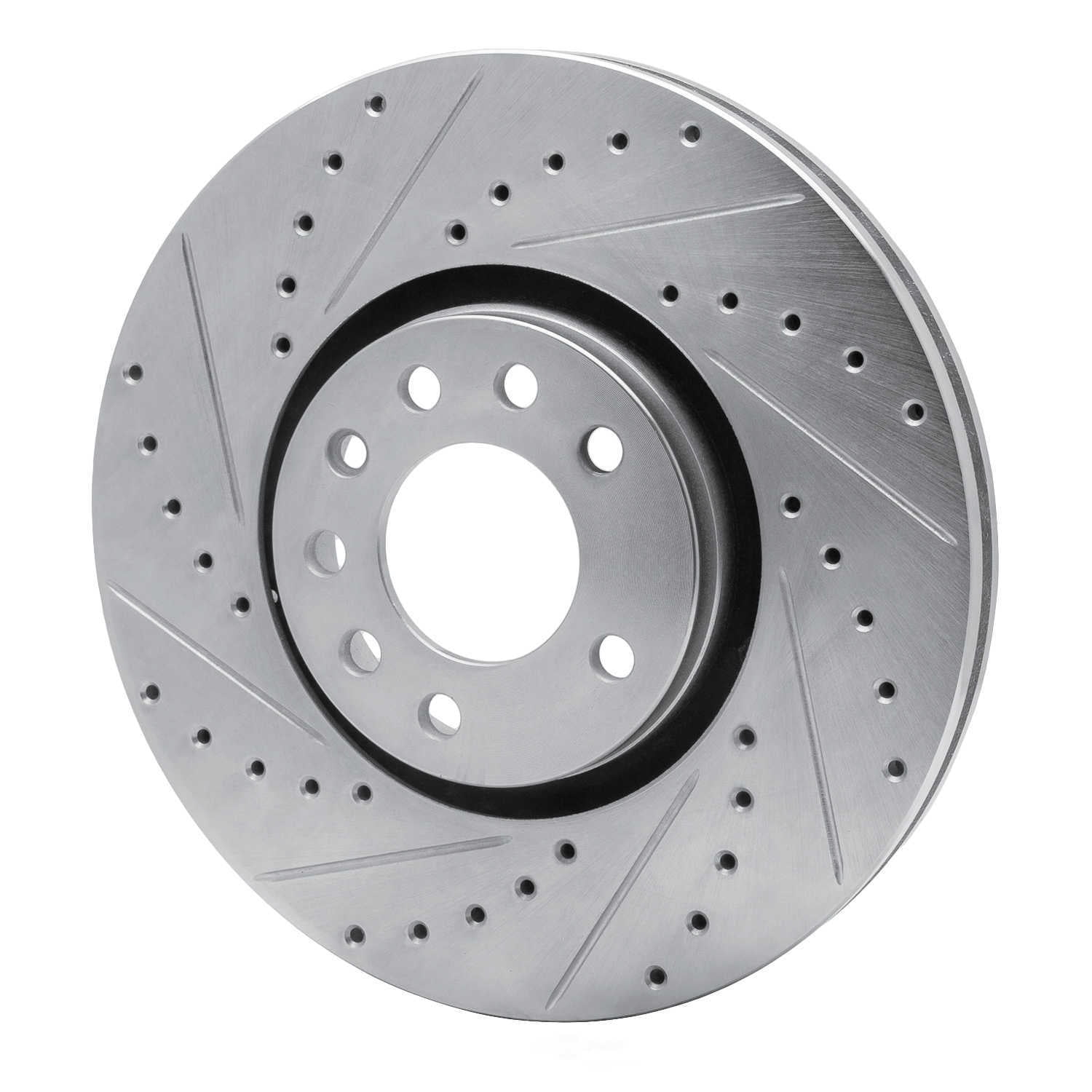 Dynamic Friction Company 631-65019L DFC Brake Rotor - Drilled And Slotted - Silver