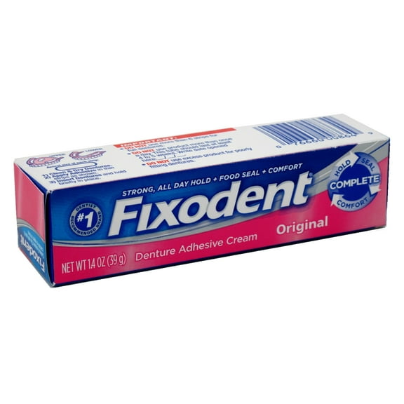 Fixodent Denture Adhesive Cream Original 1.4oz (Pack of 3)