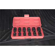 K-Tool 38100 12-pc 1/2 Drive Metric Impact Short Socket Set