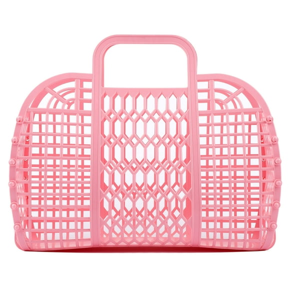 Bolsa de Playa BABANA Jelly Bags para Mujer, Tote Grande Rosa Pálido