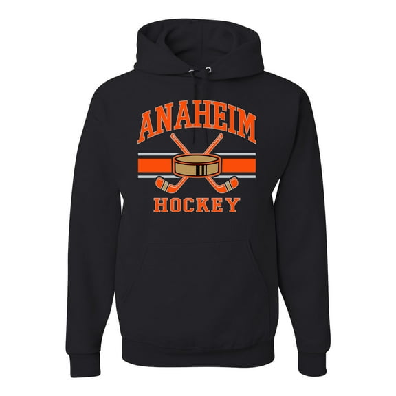 Wild Bobby City of Anaheim Hockey Fantasy Fan Sports Unisex Hoodie Sweatshirt, Black, Small