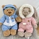 thumbnail image 3 of Conejito de peluche de esquí, lindo oso de peluche con traje de nieve, muñeco de peluche suave, regalo de cumpleaños de Navidad para niños, 3 of 5