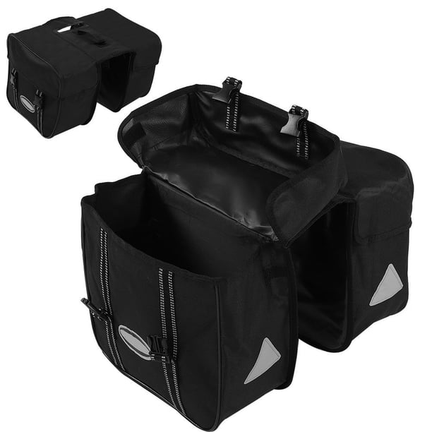 Bolsa de almacenamiento para asiento trasero de bicicleta, impermeable, para exteriores, para maletero, viaje, doble alforja