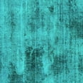 thumbnail image 1 of Ahgly Company Indoor Square Abstract Turquoise Blue Modern Area Rugs, 4' Square, 1 of 4