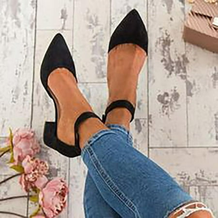 

Qepwscx Women Pointed Shoes Comfy Sandals Casual Comfortable High Heels Sandals