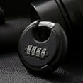 thumbnail image 2 of Heavy Duty Combination Padlock - Outdoor Stainless Steel Disc Combination Lock, Weatherproof Lock For Gate, Shed, Garage, Locker (black, 1 Piece), 2 of 5