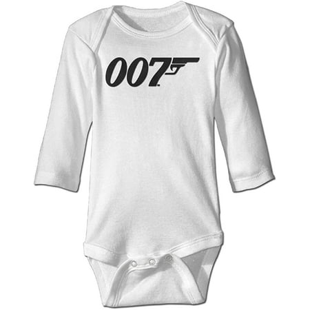 

007 James Bond Cute Baby Onesie Bodysuit Climb Clothes Romper For Baby Boys