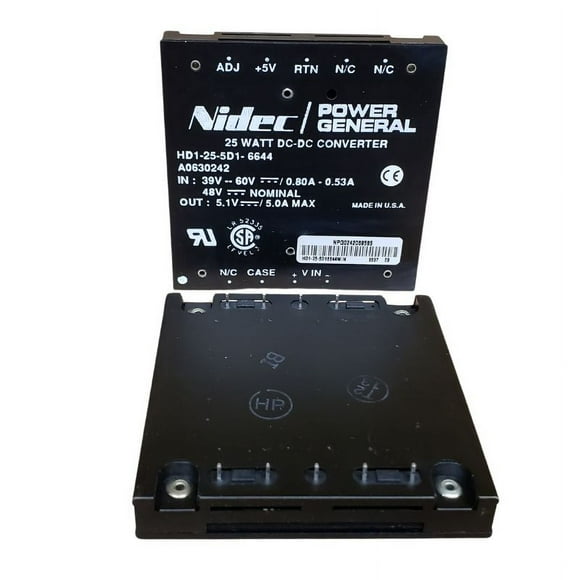 HD1-25-5D1-6644 - PSU DCDC IP39-60VDC OP 5.1VDC/5A 25W 10 Pcs/plateau 80 Pcs dans 1 Boîte