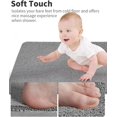 thumbnail image 2 of MaPinKa Non Slip Shower Mat - Comfortable Bath Mat for Textured Surface - Quick Drying Easy Cleaning Shower Floor Mat for Wet Area - No Suction Cups - Exfoliating and Durable 24x24 Inch Grey, 2 of 6