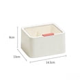 thumbnail image 3 of Makeup Pad Organizer Clear Cosmetic Storage Box 3 Colors For Balls Swabs Pads Bathroom Vanity, 3 of 7