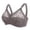 Dark Gray, variant on Women Ultra Thin Sheer Lace Wireless Bra No Underwire Breathable Mesh Push Up Adjustable Straps Transparent Lingeries Beige 38