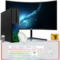 thumbnail image 1 of Restored TechMagnet Gaming Desktop PC,Intel i5 6th Gen,Galaxy 6,16GB RAM,1TB SSD | 2TB HDD,MTG New 24 Inch Curved Monitor,GT 1030,4 in 1 Gaming Kit,Webcam,Windows 11 Pro, 1 of 9