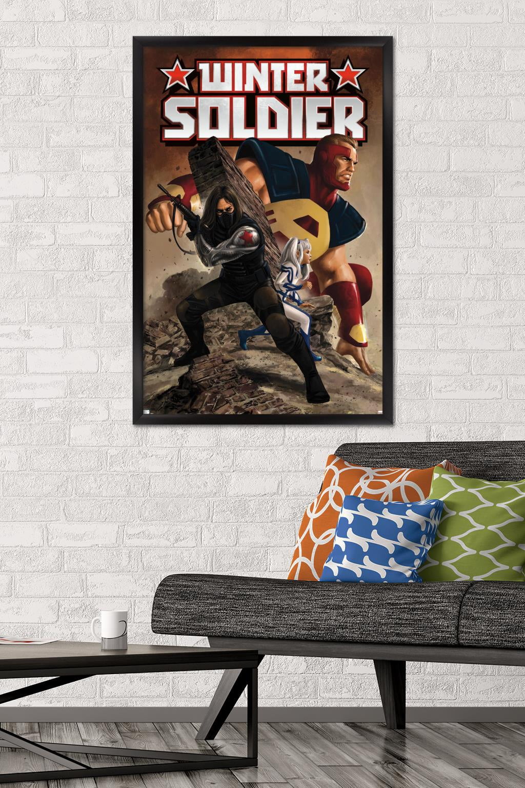 Marvel Comics - Winter Soldier - Thunderbolts #2 Wall Poster, 22.375" x 34", Framed