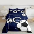 thumbnail image 2 of Castle Fairy Twin 2-Piece Monogrammed C Soccer Comforter Set, 2 of 8