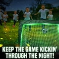 thumbnail image 3 of Soccer Goals (Glow in The Dark) Kids Pop-up Soccer Net Football Goals, Portable, 3 of 10