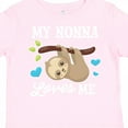 thumbnail image 4 of Inktastic My Nonna Loves Me with Sloth and Hearts Boys or Girls Toddler T-Shirt, 4 of 5