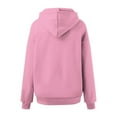 thumbnail image 7 of Cute Sweatshirts for Women Women's Solid Color Sweatshirt Women's Casual Hoodie Basic Pullover Sweatshirt Soft Comfortable Long Sleeve Hooded Top For Everyday Wear All Season, 7 of 7