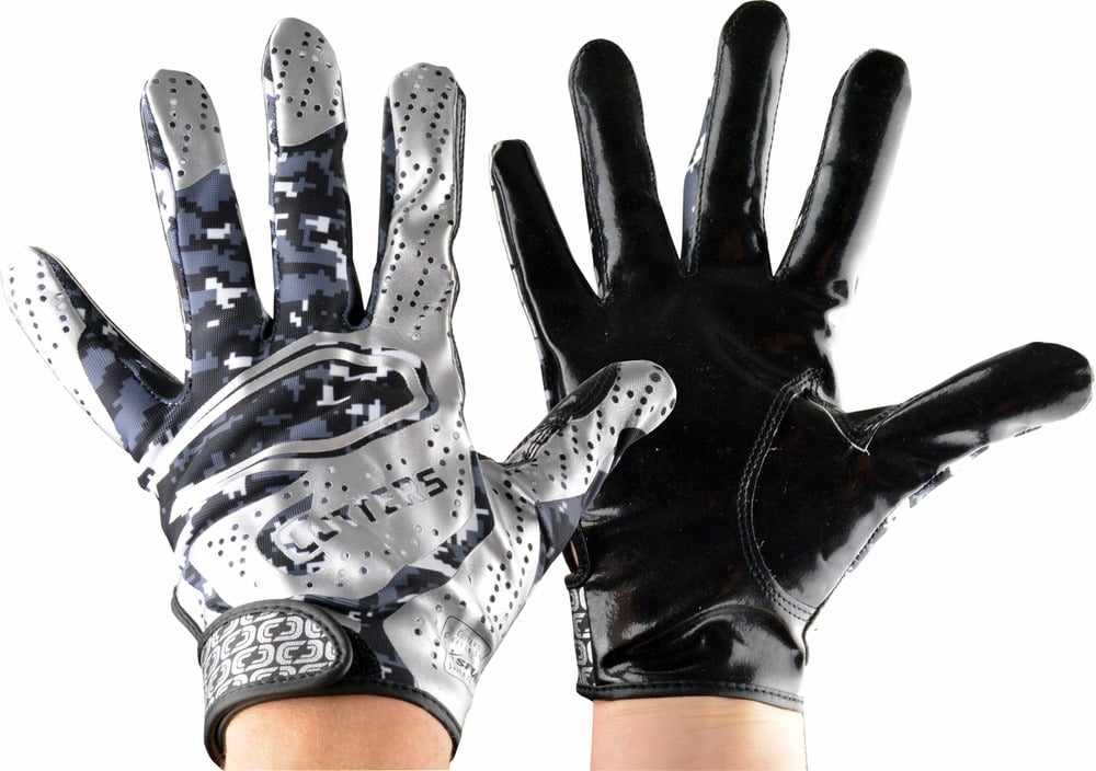 youth camo football gloves