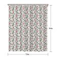 thumbnail image 5 of White Christmas Tree and Ornament Pattern Shower Curtain 72"x84" ,Bathroom Decorative Shower Curtains Set with 12 Hooks,Modern Waterproof Washable Shower Curtain, 5 of 6
