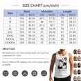 thumbnail image 3 of Men's California Palm Tree Graphic Tank Top with 'Enjoy Every Moment of Life' Quote and Sleeveless Muscle Shirt Featuring Vintage Summer Vibes White XXL, 3 of 4