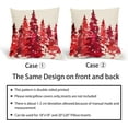 thumbnail image 5 of Watercolor Red Tree Pillow Covers 16X16 Inch Set of 2 Nature Themed Christmas Decorative Pillow Cases Rustic Forest Cotton Linen Pillowcase Home Decor for Living Room Couch Sofa Porch Outdoor, 5 of 6