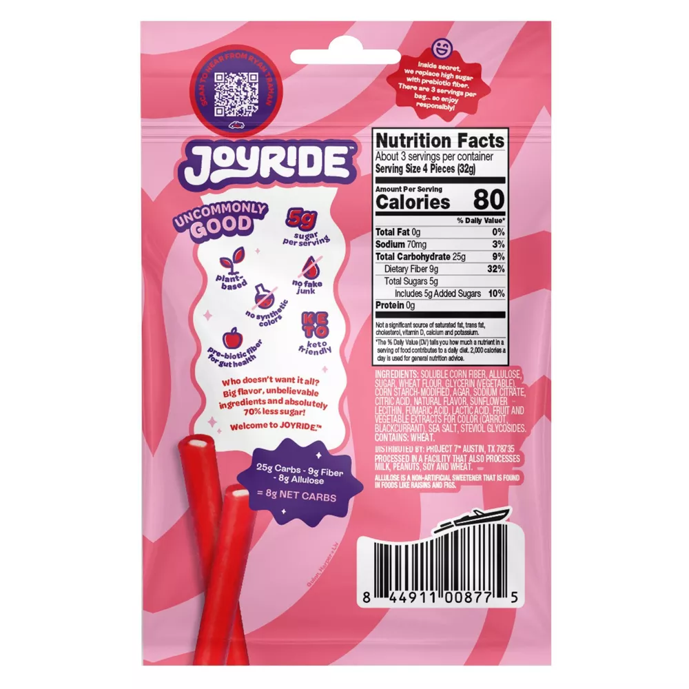 Joyride Cherry Berry Ropes 3.5 oz
