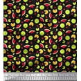 thumbnail image 1 of Soimoi Cotton Duck Fabric Lemon Slice,Cherry & Watermelon Fruits Print Fabric by Yard 42 Inch Wide, 1 of 1